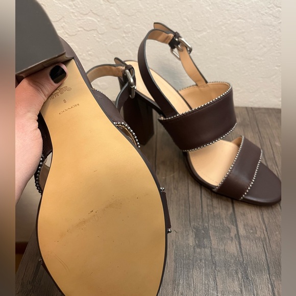 Coach Riley heels size 8 - Picture 4 of 4